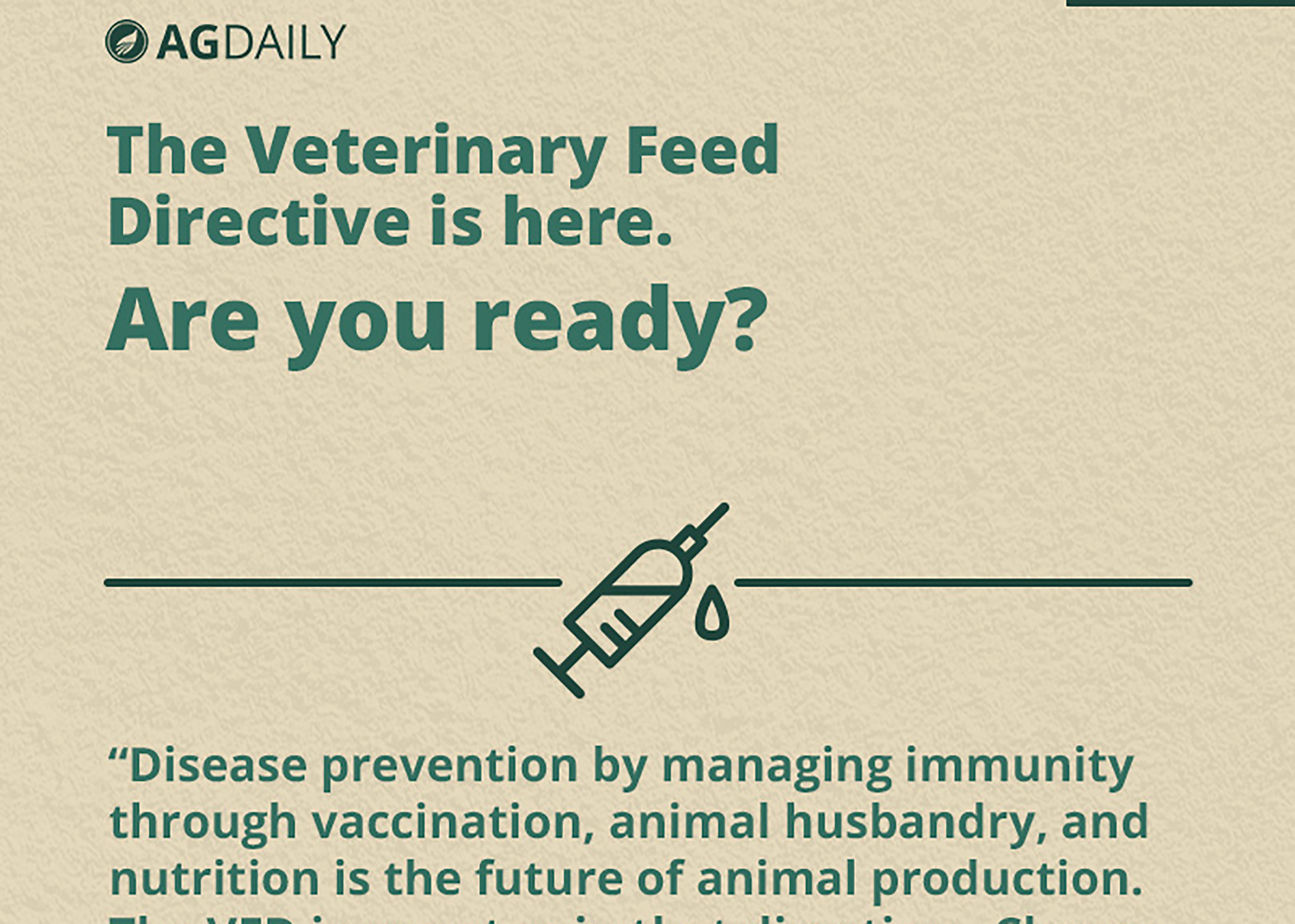 Infographic Veterinary Feed Directive, Part 4 AGDAILY