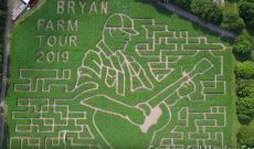 Michigan farm creates Luke Bryan corn maze for Farm Tour