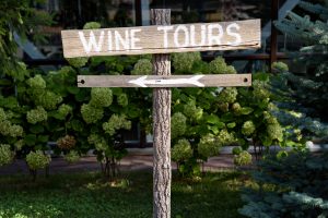 wine tour sign